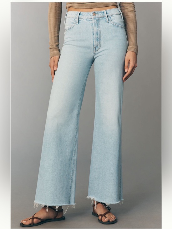 MOTHER Denim - MOTHER Petite Hustler Roller Skimp High-rise Jeans